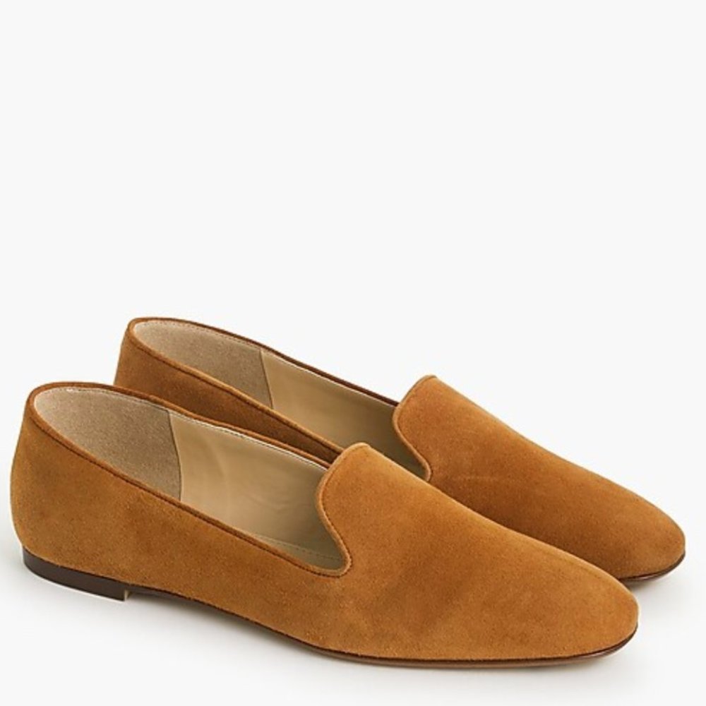 COPY - NWOT-J CREW-Suede smoking slippers